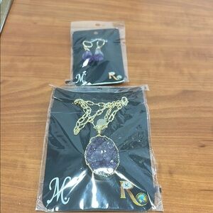 Necklace and earring set